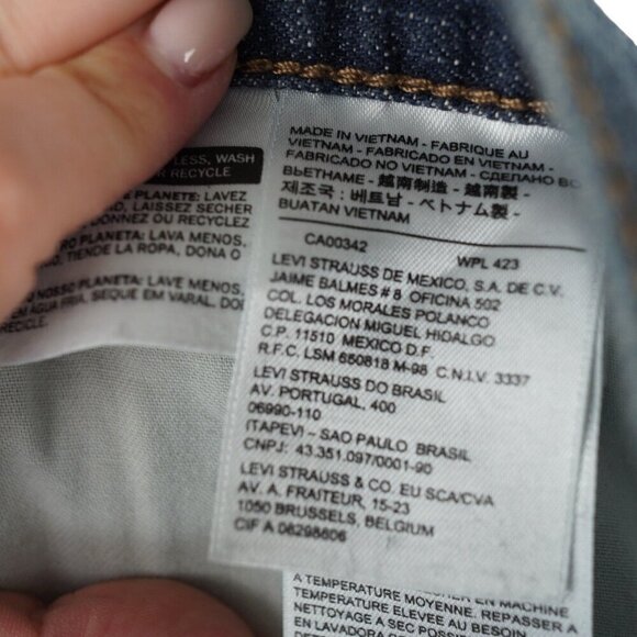 Levi's Men's 527 Regular Fit Jeans Dark Wash Denim Size 40x30 Classic 5-Pocket S - Picture 10 of 11